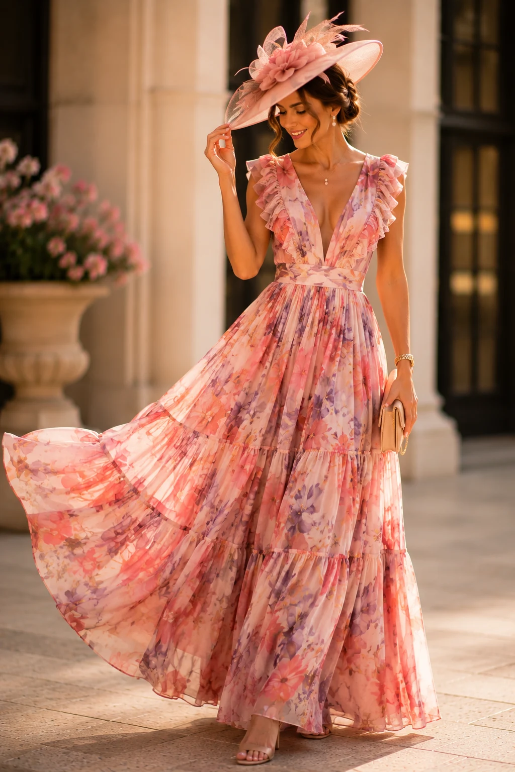 The Statement Maxi Dress With Major Drama — kentucky derby outfits for women style outfit, worn by a stylish woman