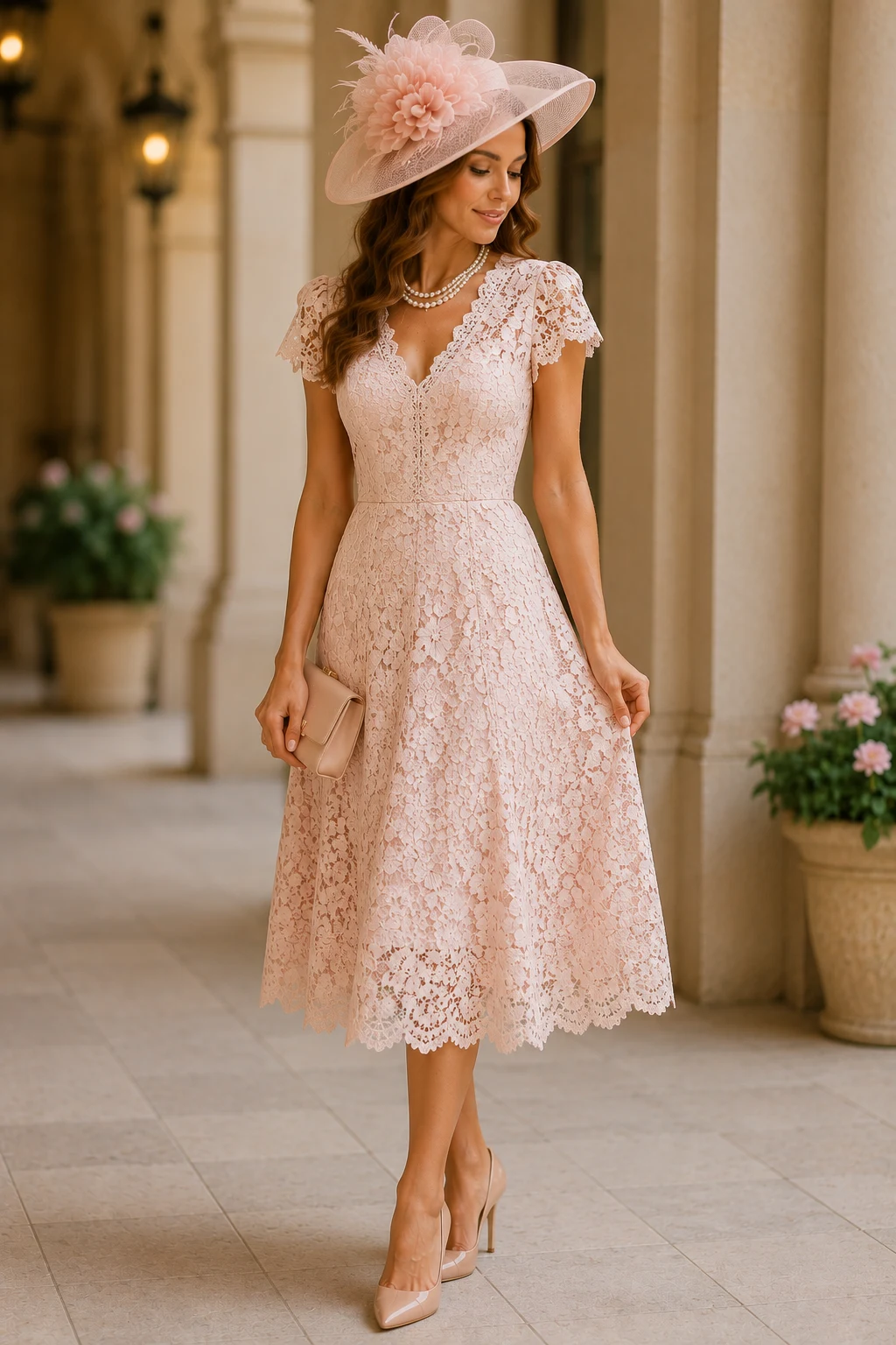 The Romantic Lace Dress Look — kentucky derby outfits style outfit, worn by a stylish woman