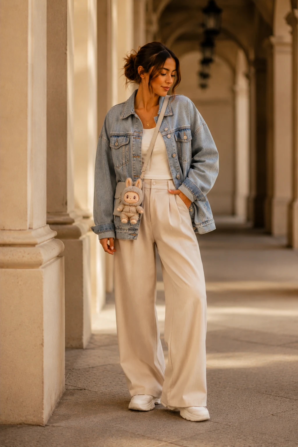 The Denim Jacket Layering Trick — labubu outfits style outfit, worn by a stylish woman