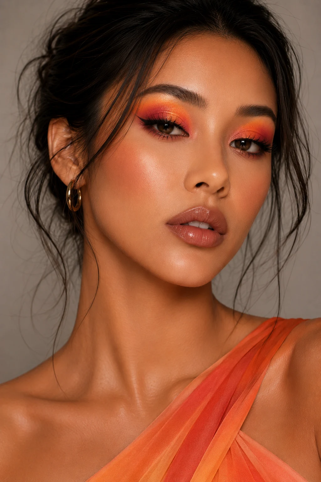 Sunset Ombre Eyes — makeup looks ideas style outfit