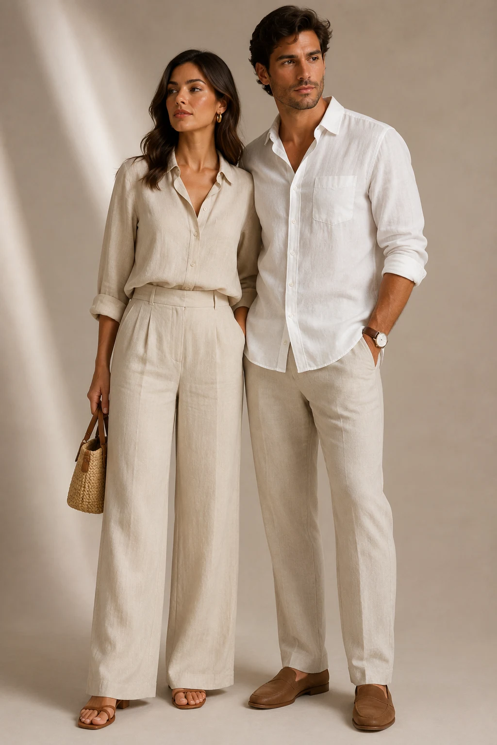 The Neutral Linen Couple Look — matching relationship outfits style outfit