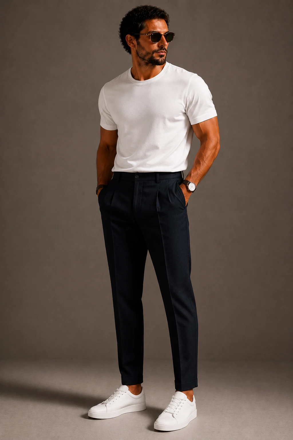 The Elevated White Tee Formula — men summer outfits 2026 style outfit, worn by a stylish man