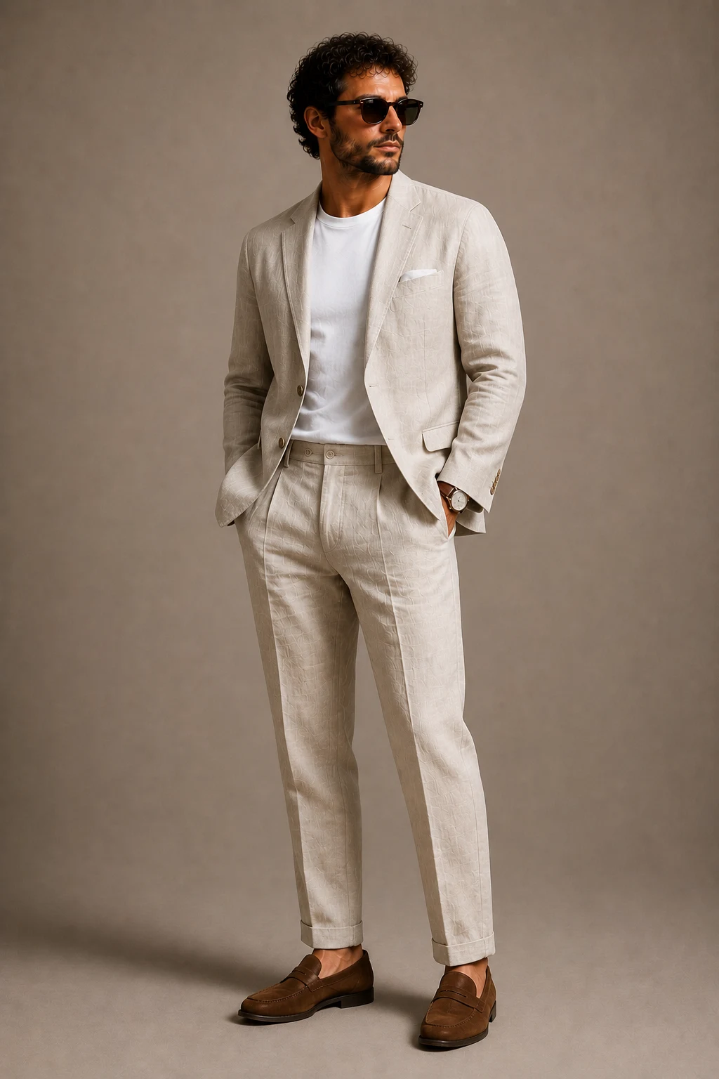 The Linen Blazer That Never Overheats — men summer outfits linen style outfit, worn by a stylish man