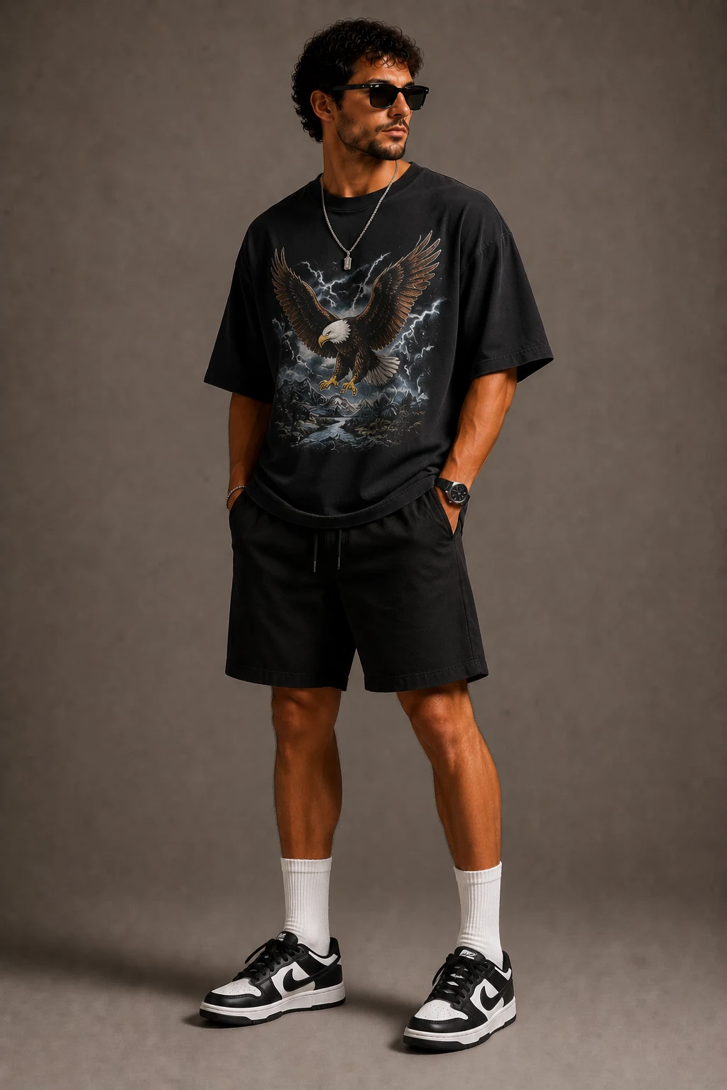 The Graphic Tee Statement Maker — men summer outfits streetwear style outfit, worn by a stylish man
