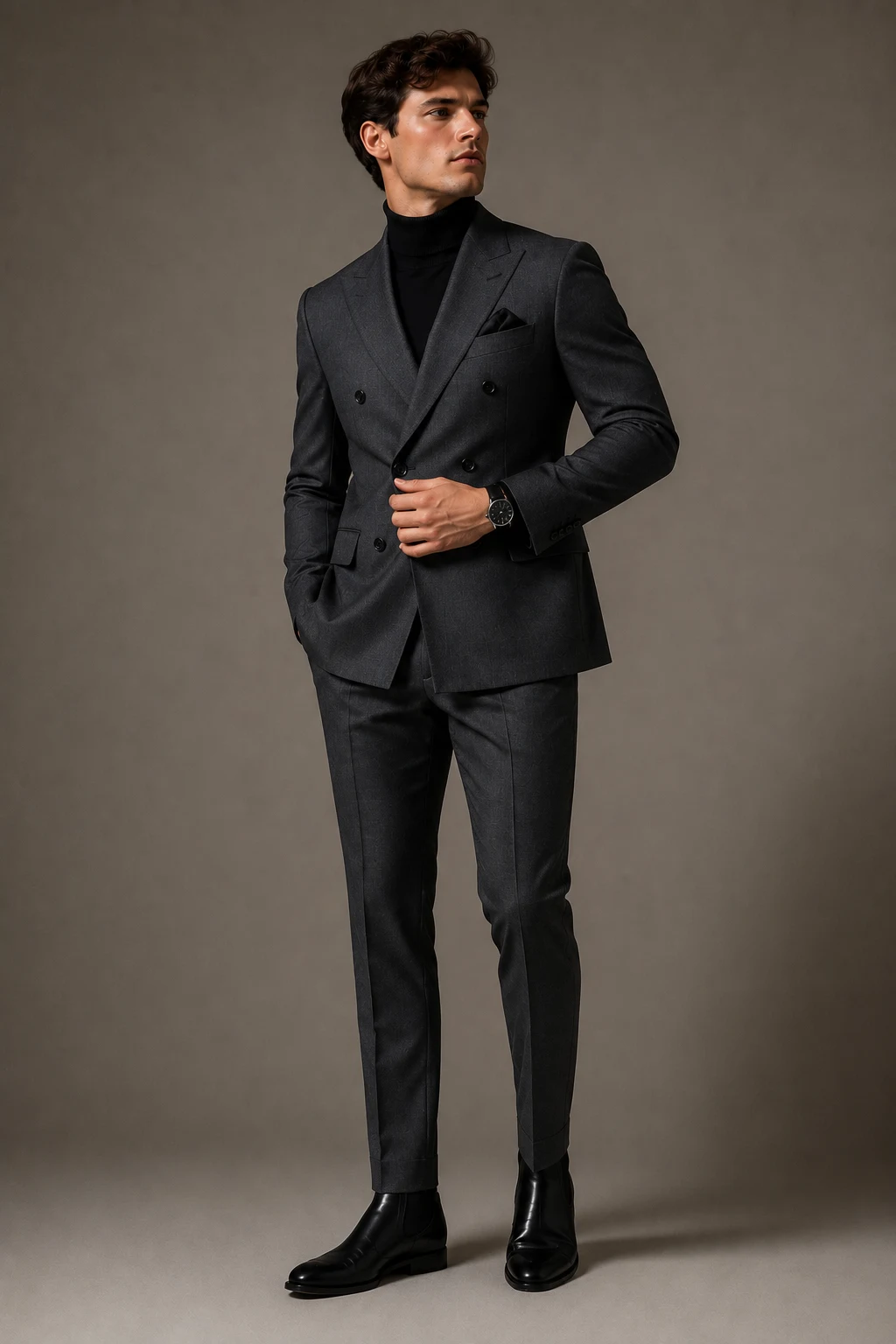 The Double-Breasted Power Move — mens prom outfits style outfit, worn by a stylish man