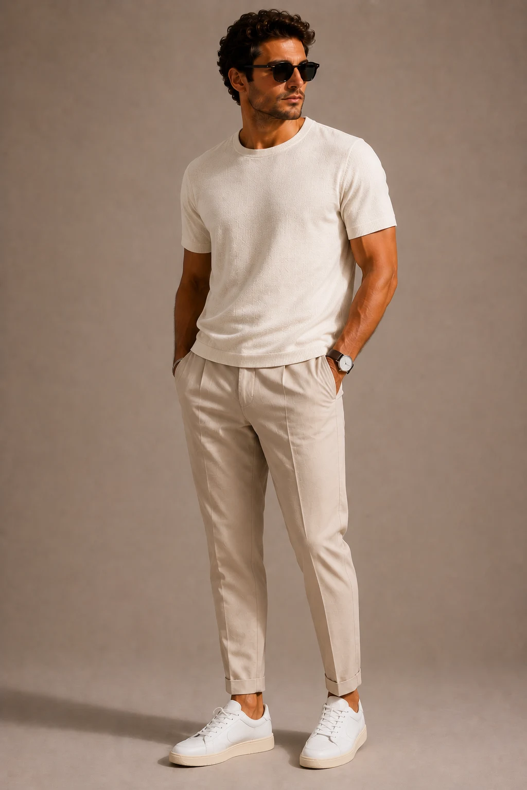 The Lightweight Trouser Move — mens summer outfits casual style outfit, worn by a stylish man