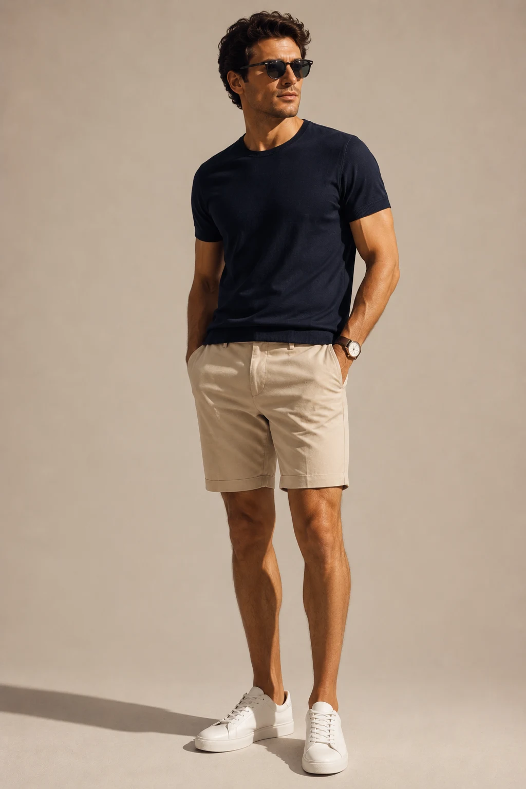 The Elevated T-Shirt Uniform — mens summer outfits style outfit, worn by a stylish man
