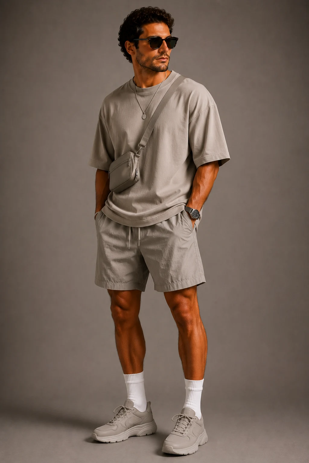 The Monochrome Streetwear Flex — mens summer outfits street styles style outfit, worn by a stylish man
