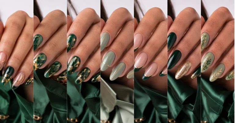 7 Stunning Nail Ideas Green and Gold Lovers Will Want to Copy nail ideas green and gold — featured