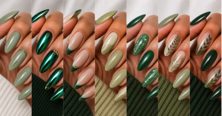 nail ideas green — featured