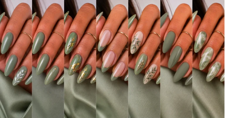 nail ideas sage green — featured