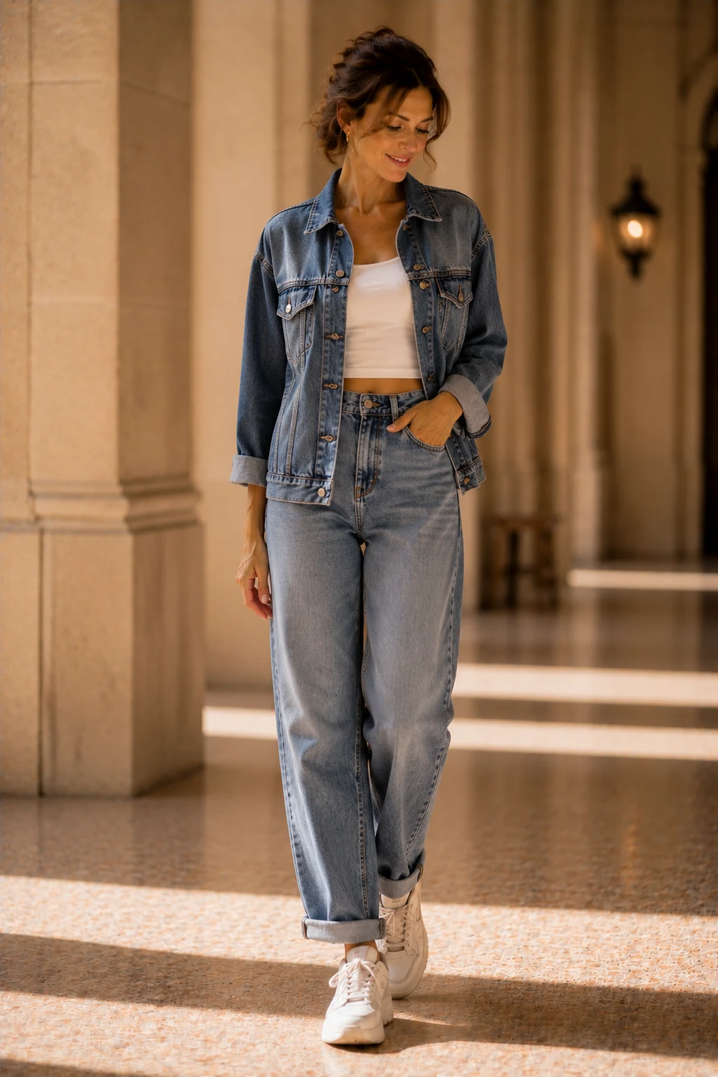 INTRO — outfit 90er style outfit, worn by a stylish woman