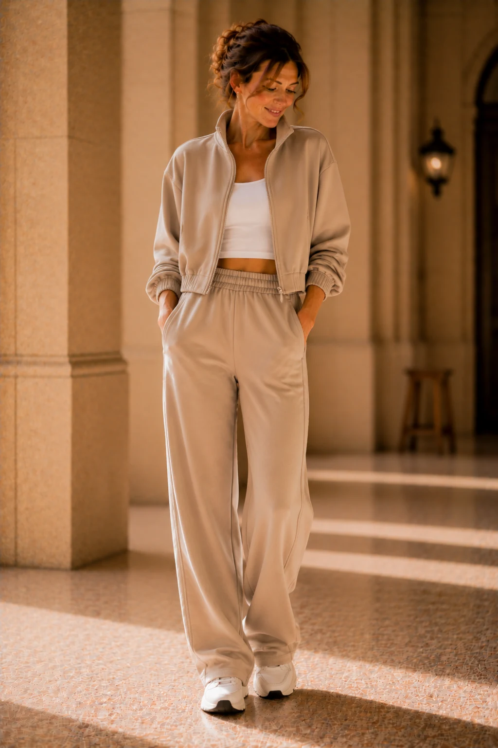 The Matching Tracksuit That Feels Surprisingly Chic — outfit 90er style outfit, worn by a stylish woman