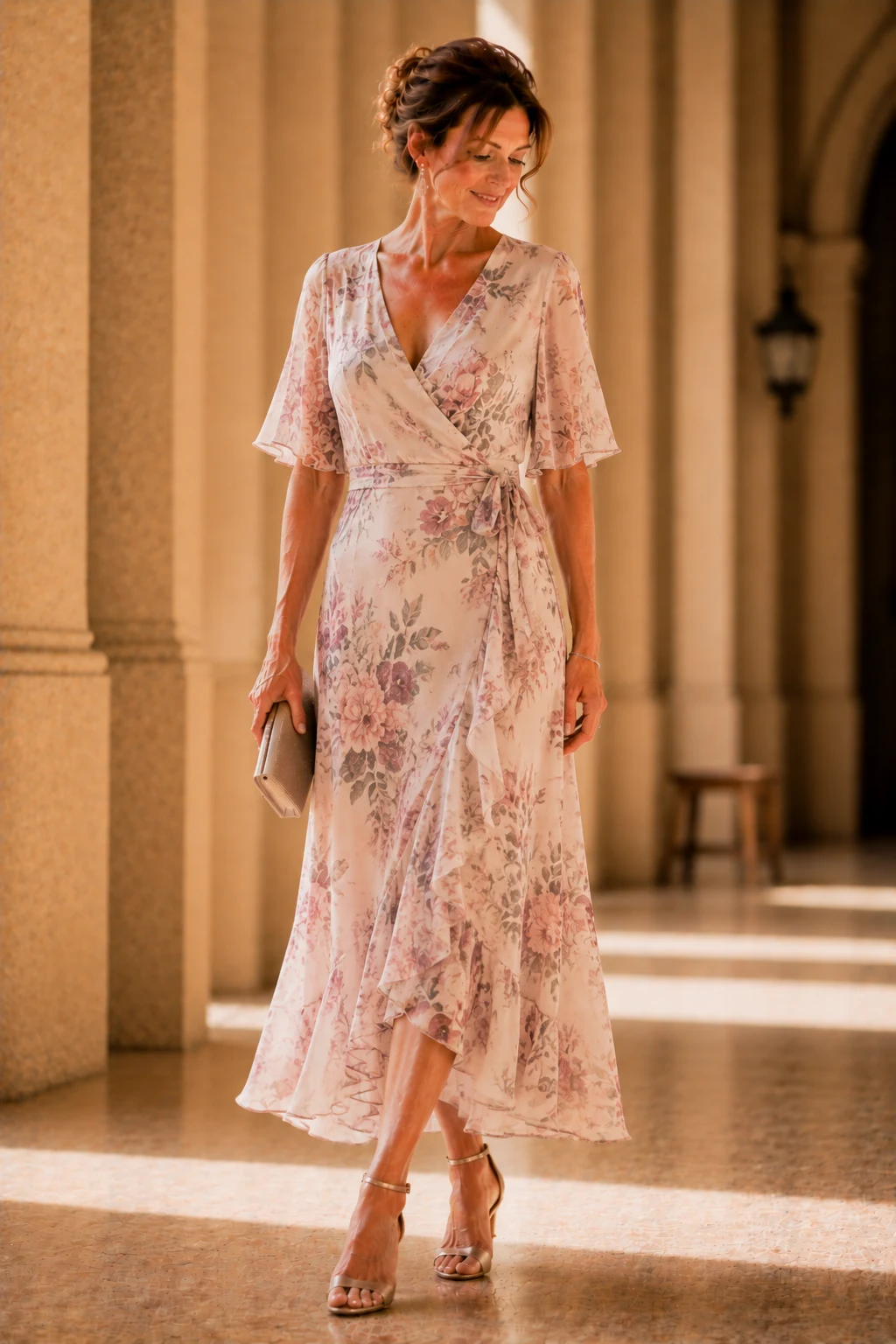 The Soft Floral Dress for Romantic Vibes — outfits for grooms mum style outfit, worn by a stylish woman