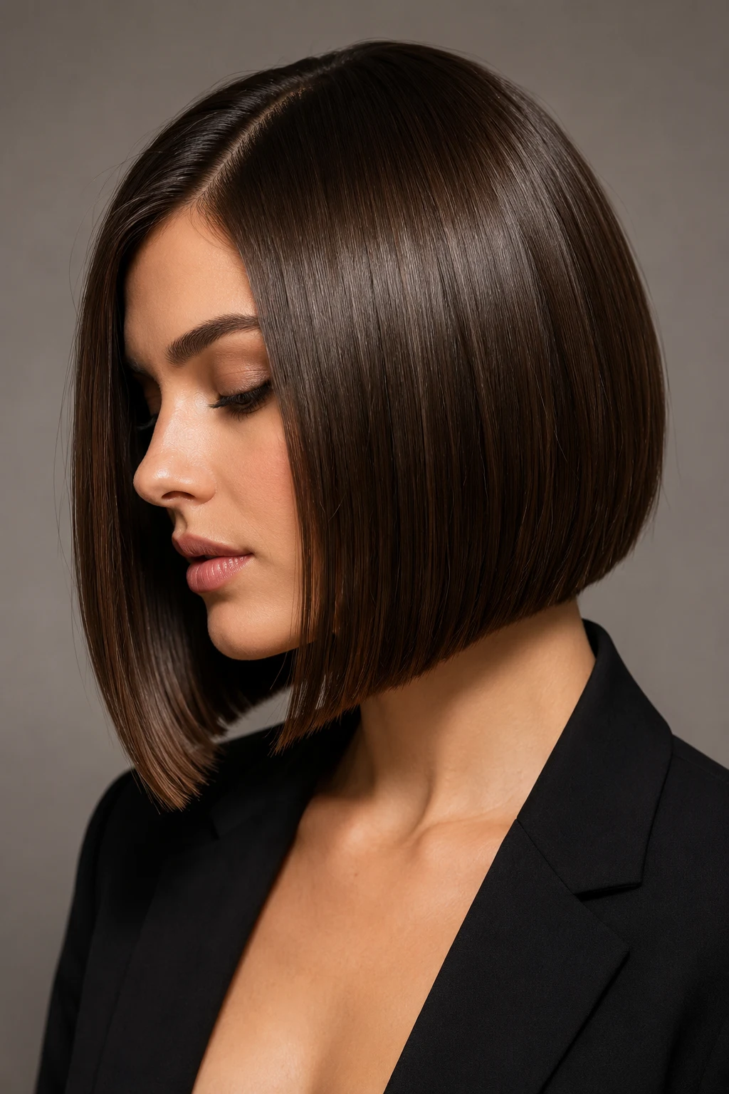 Sleek Glass Bob Perfection — peinados para cabello corto style outfit