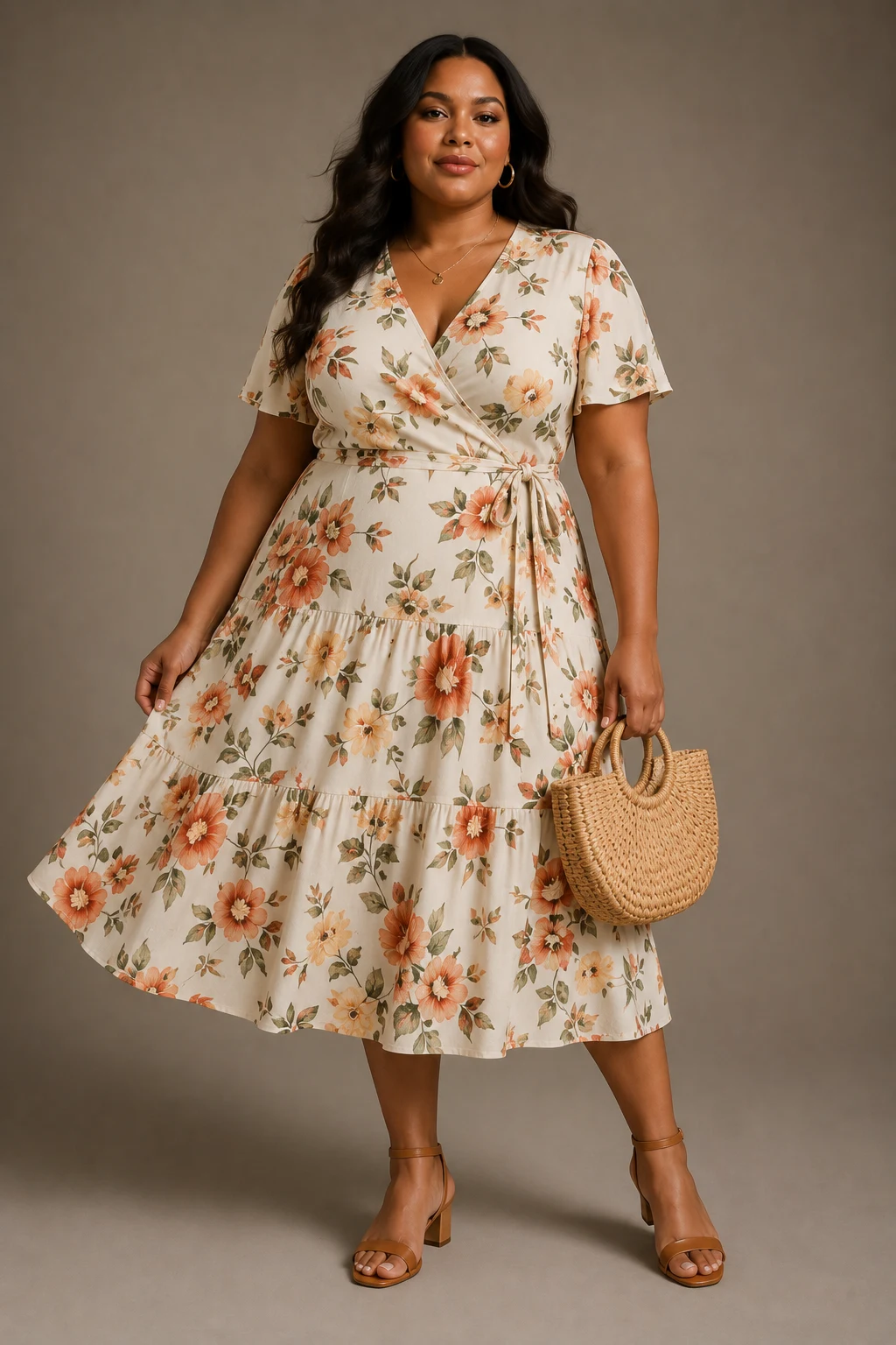 The Flowy Midi Dress That Does All the Work — plus size summer outfits style outfit