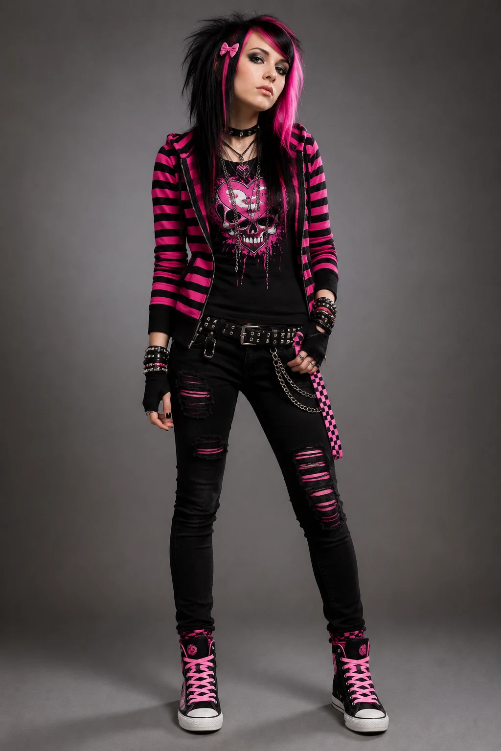 The Black-and-Pink Scene Queen Uniform — scene outfits style outfit