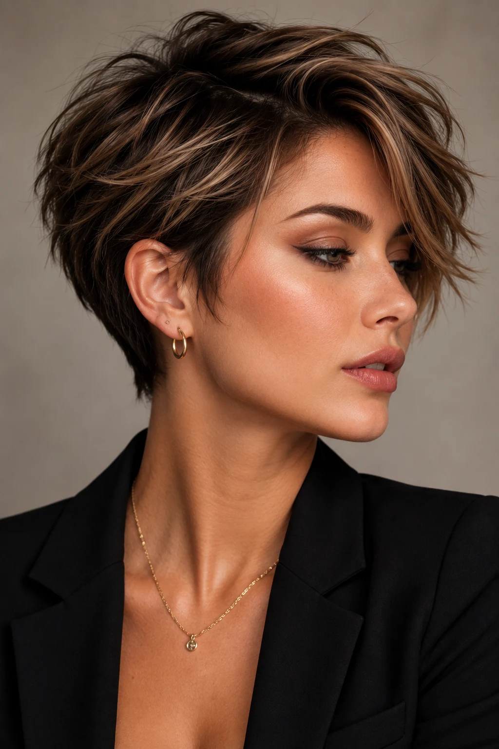 Textured Pixie with Volume — Short hairstyles style outfit