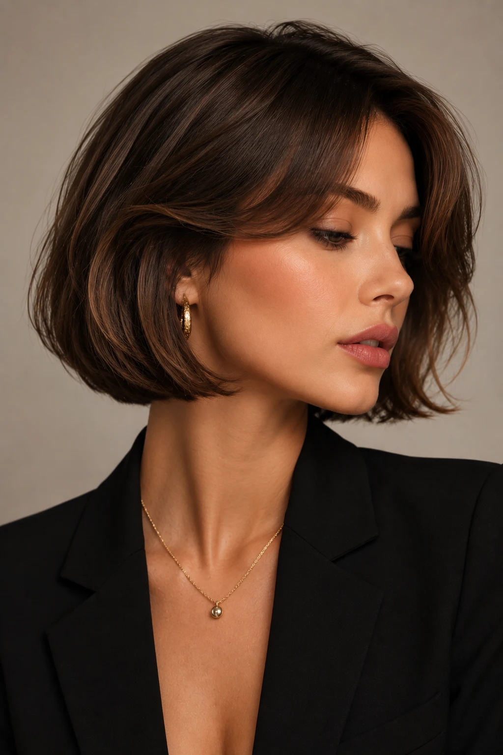 The Soft Italian Bob — Short hairstyles style outfit