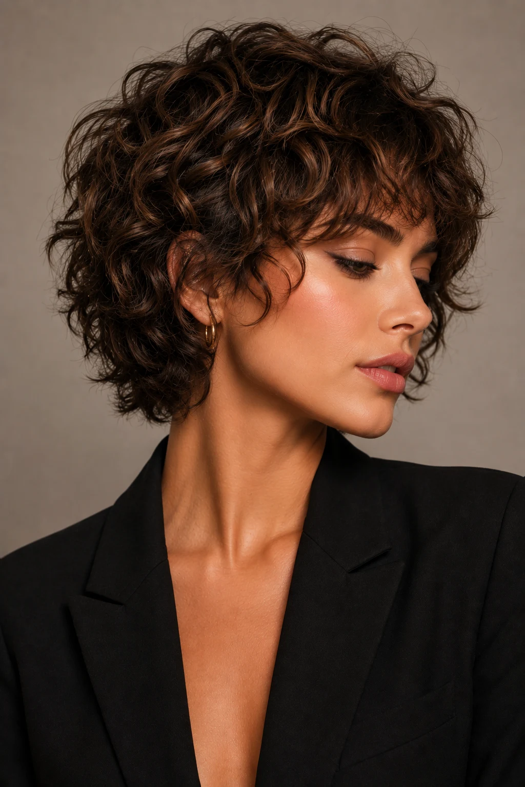 Curly Short Shag — Short hairstyles style outfit