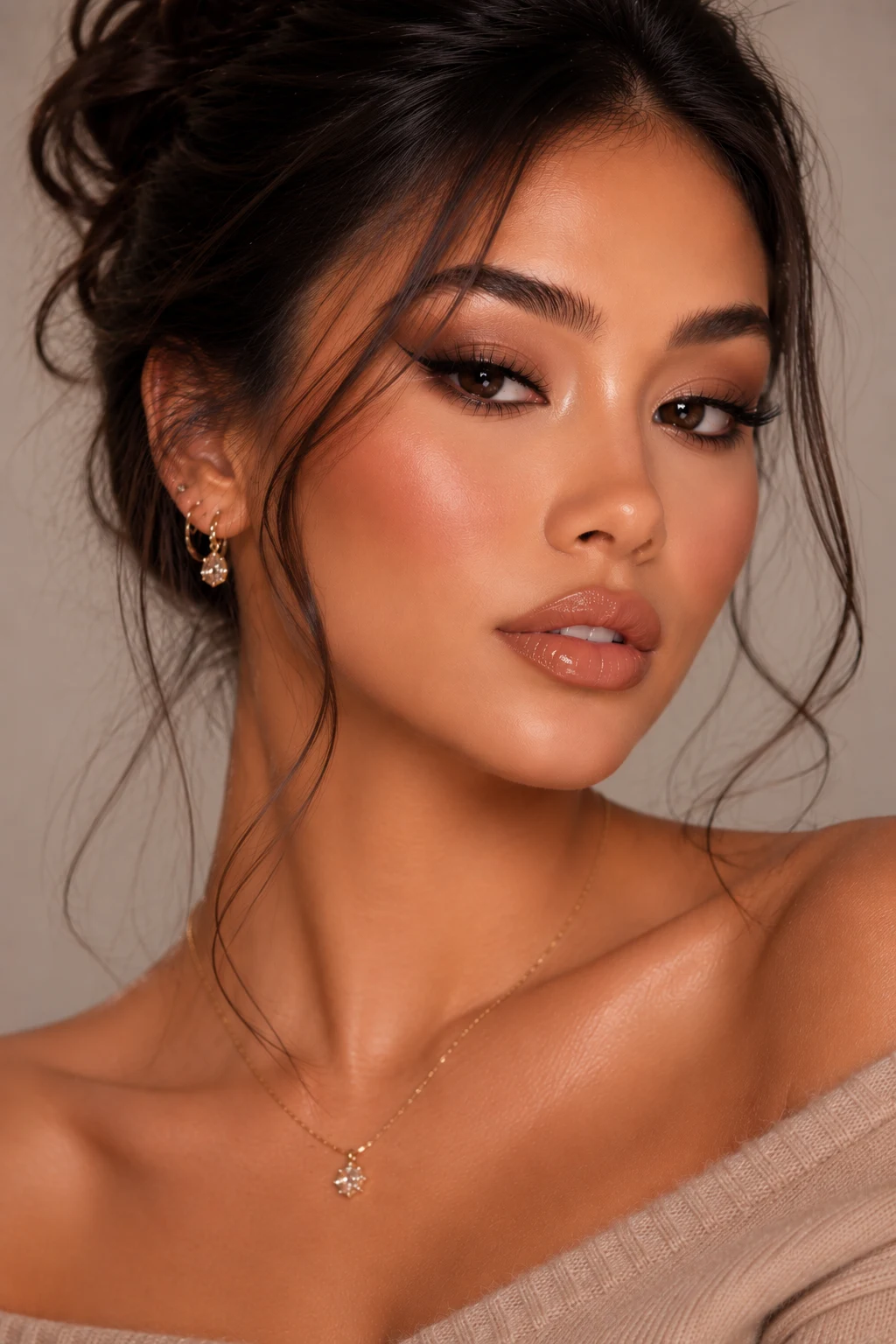 Soft Baddie Makeup with Fox Eyes — soft baddie makeup style outfit