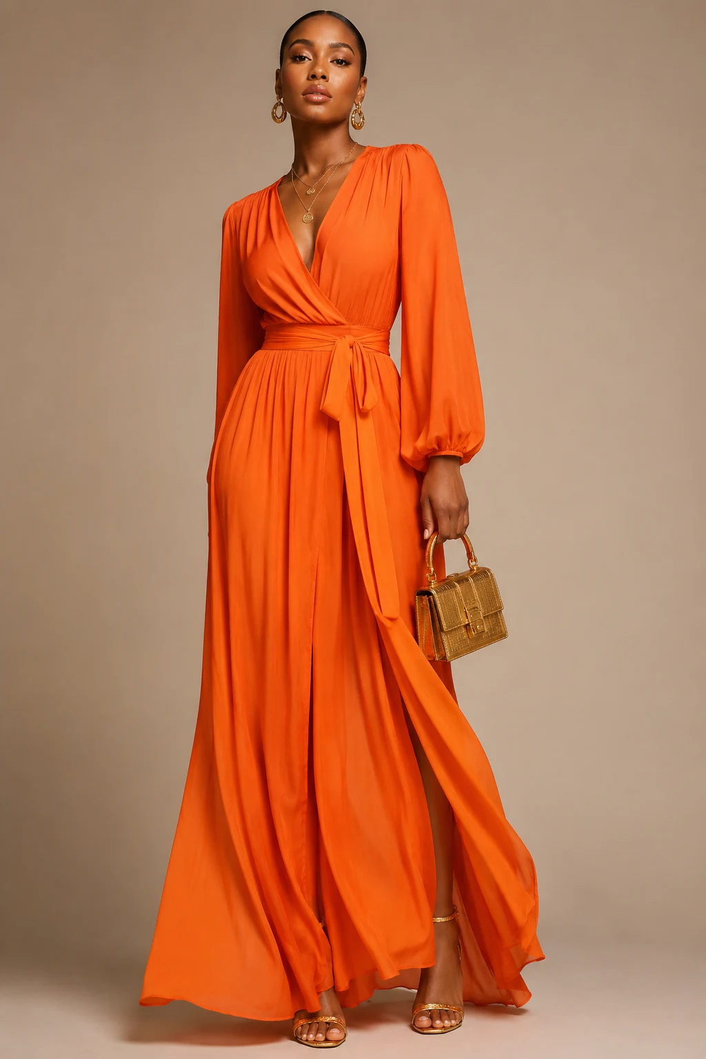 The Sunset Orange Maxi Dress Moment — summer birthday outfits black women style outfit