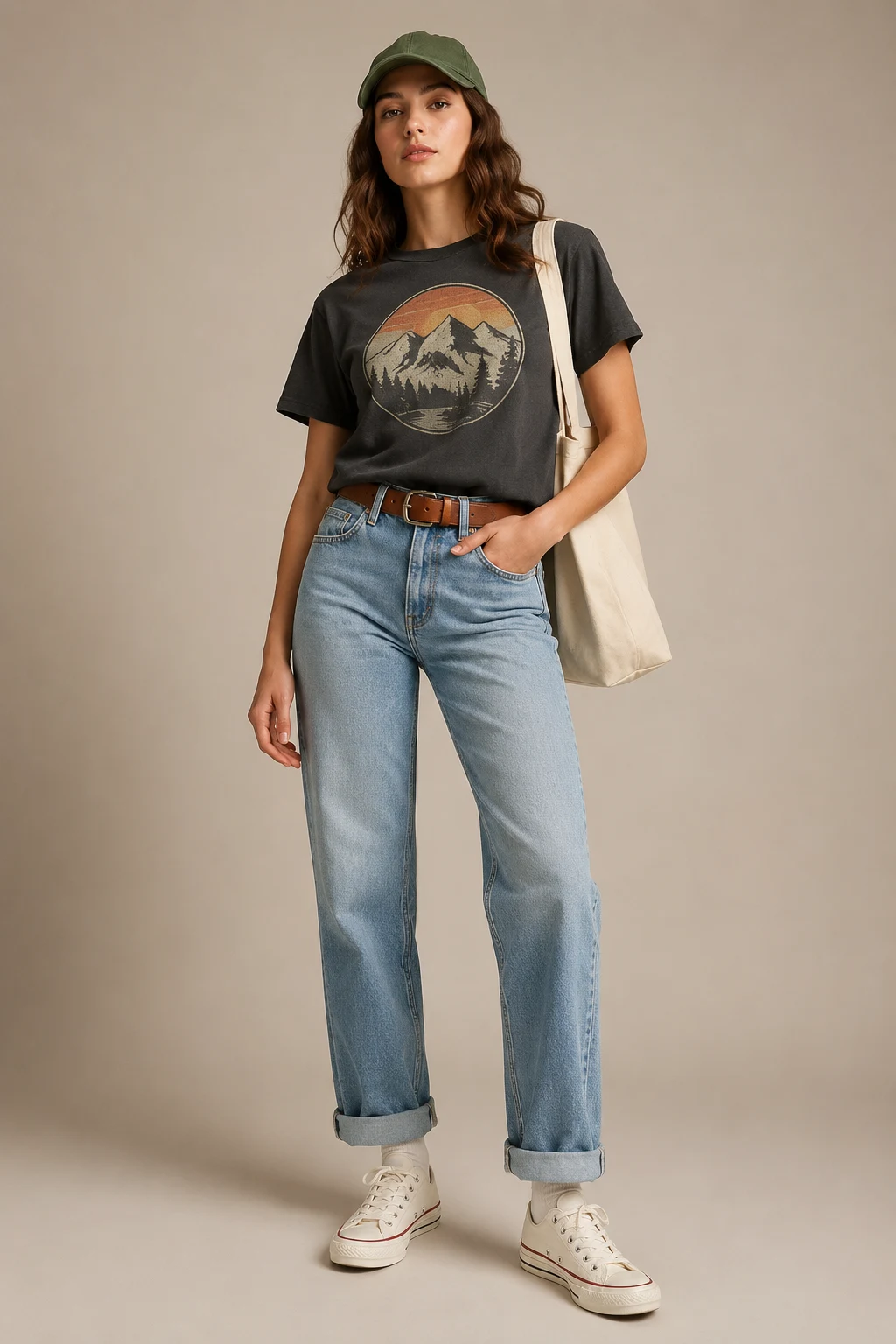 The Classic Graphic Tee and Straight-Leg Denim Combo — summer camp outfits jeans style outfit