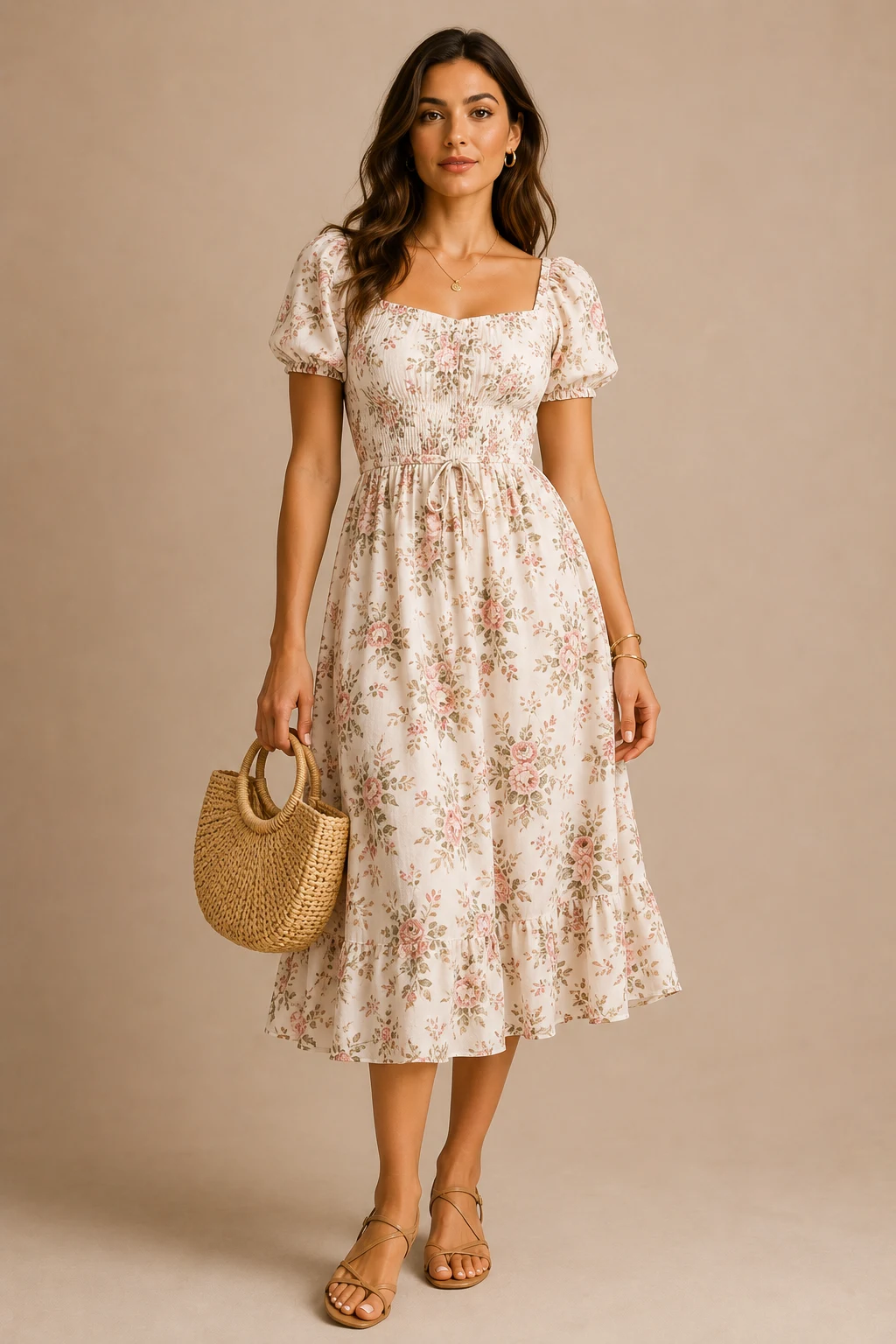 The Flowy Midi Dress That Does All the Work — summer outfits style outfit