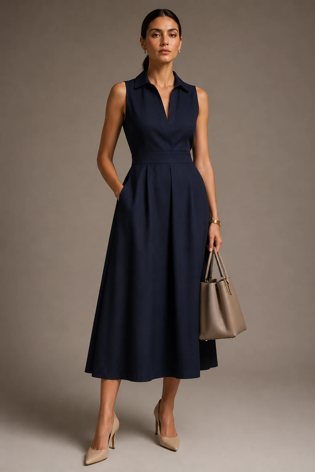 The Midi Dress That Handles Everything — summer work outfits style outfit
