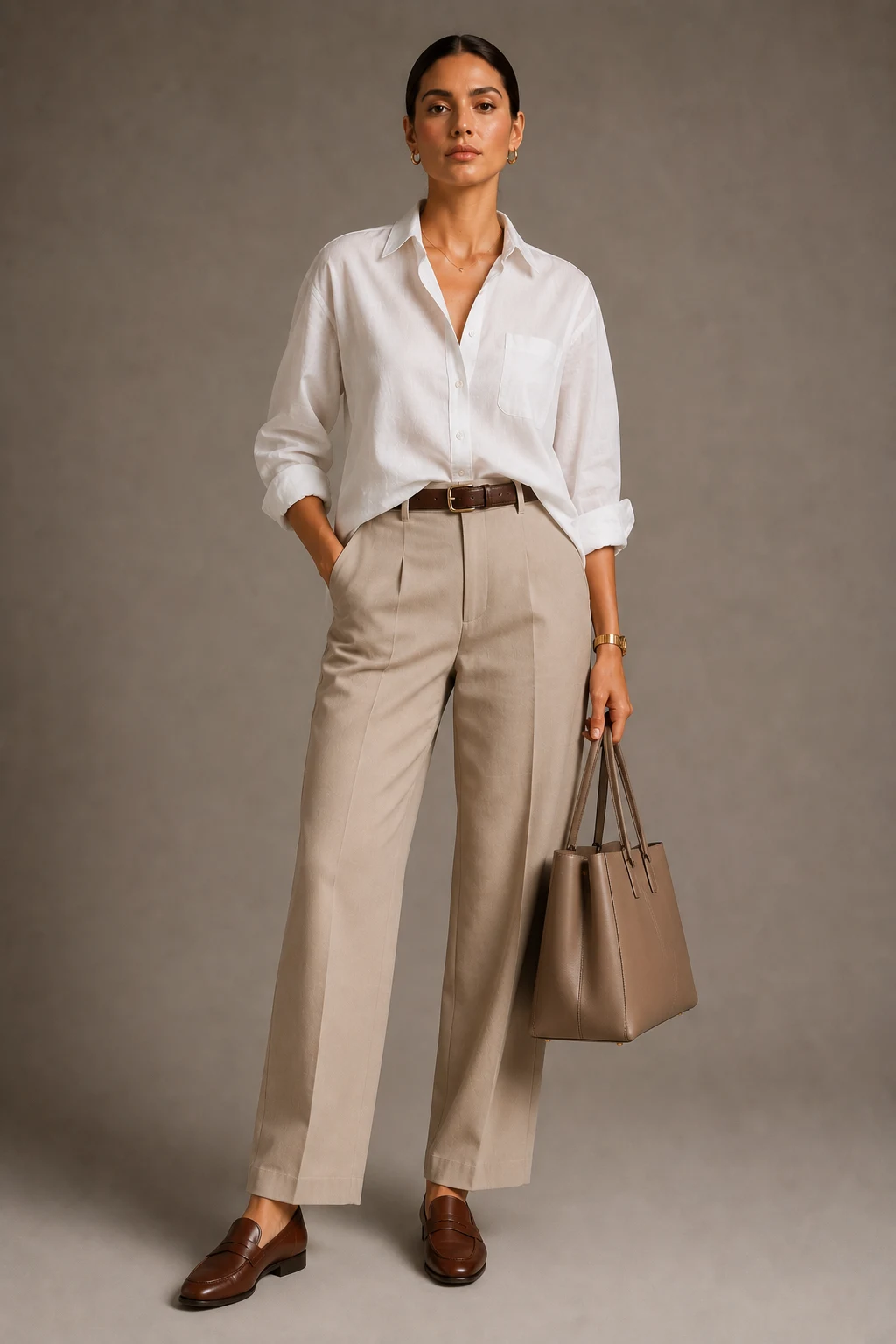 The Relaxed Button-Up and Straight-Leg Pants Look — summer work outfits style outfit