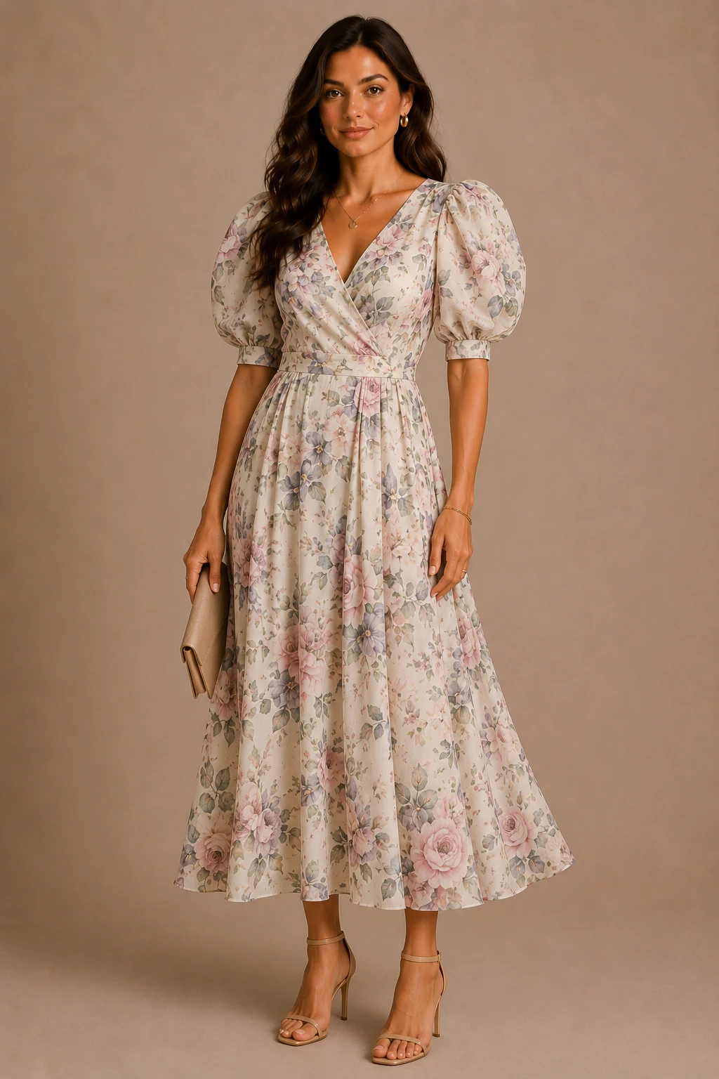 The Romantic Puff Sleeve Moment — wedding guest outfit summer style outfit