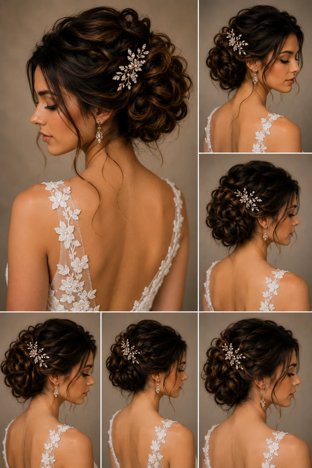 Mention "wedding hair updo" at least 12 times total. — wedding hair updo style outfit, worn by a stylish woman