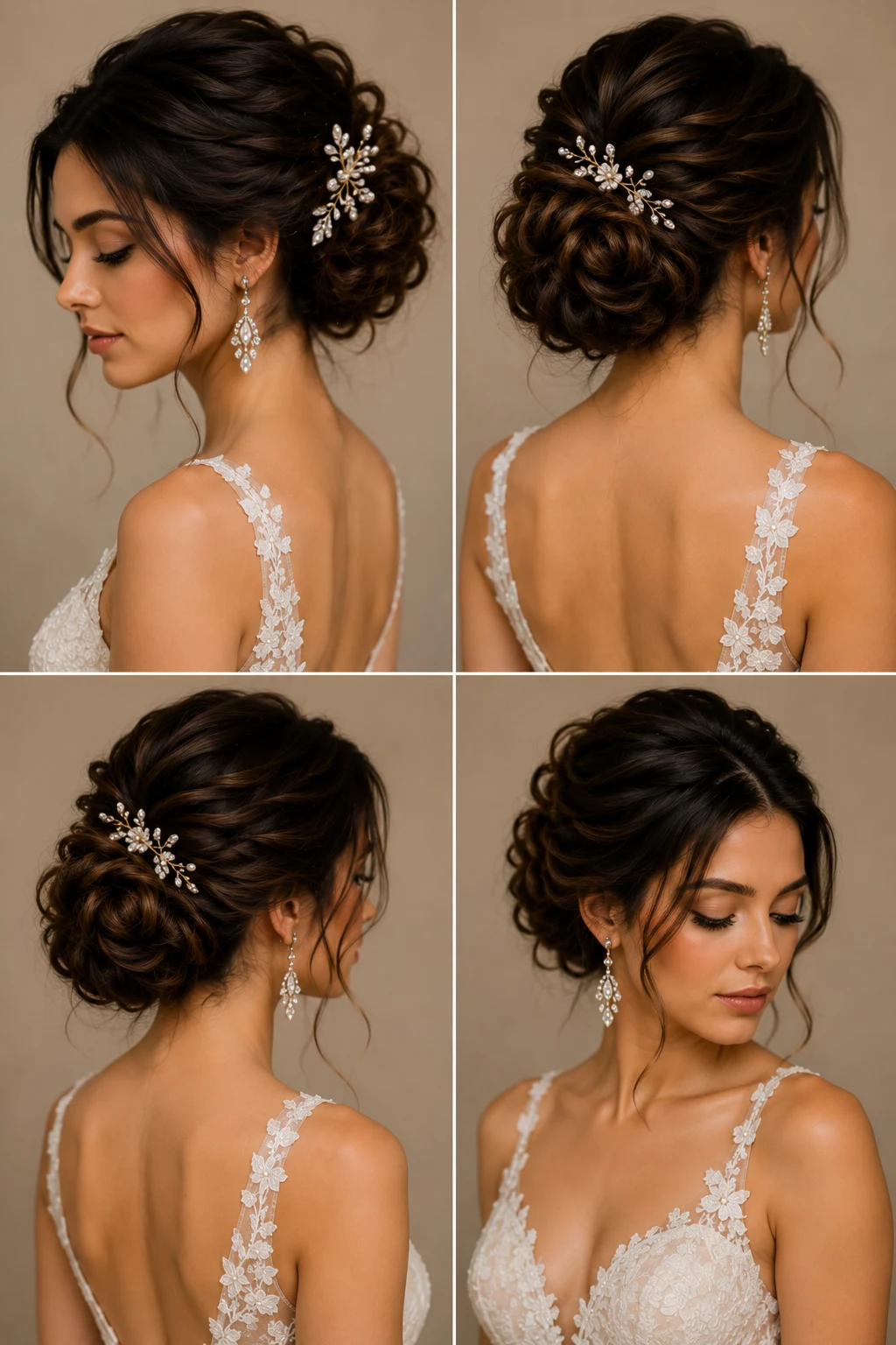 Outfit 4 — wedding hair updo style outfit, worn by a stylish woman