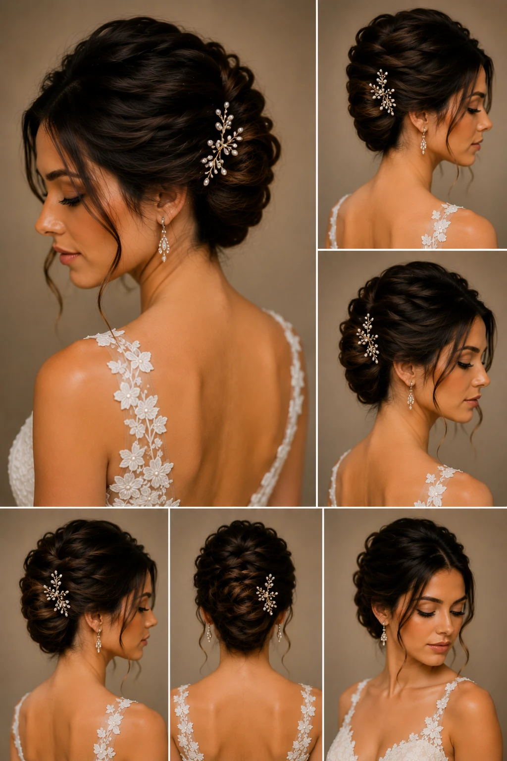 Outfit 7 — wedding hair updo style outfit, worn by a stylish woman