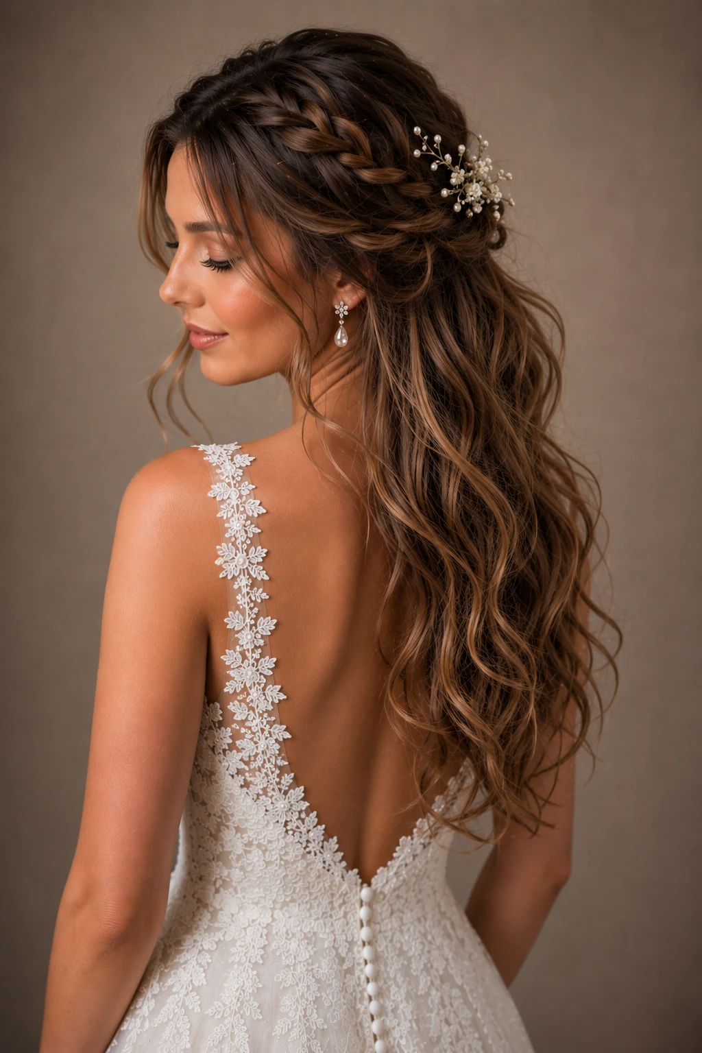 Boho Braided Wedding Hairstyles Down — wedding hairstyles down style outfit, worn by a stylish woman