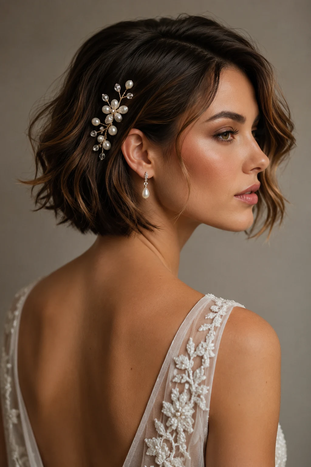 Introduction — wedding hairstyles for short hair style outfit, worn by a stylish woman