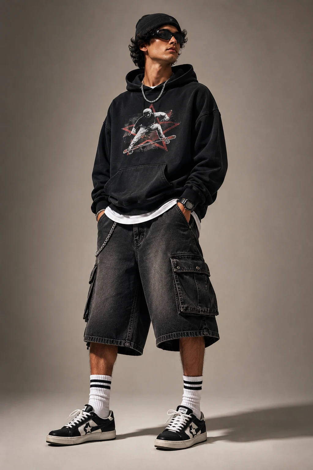 The Streetwear Skater Throwback — y2k outfits men style outfit, worn by a stylish man