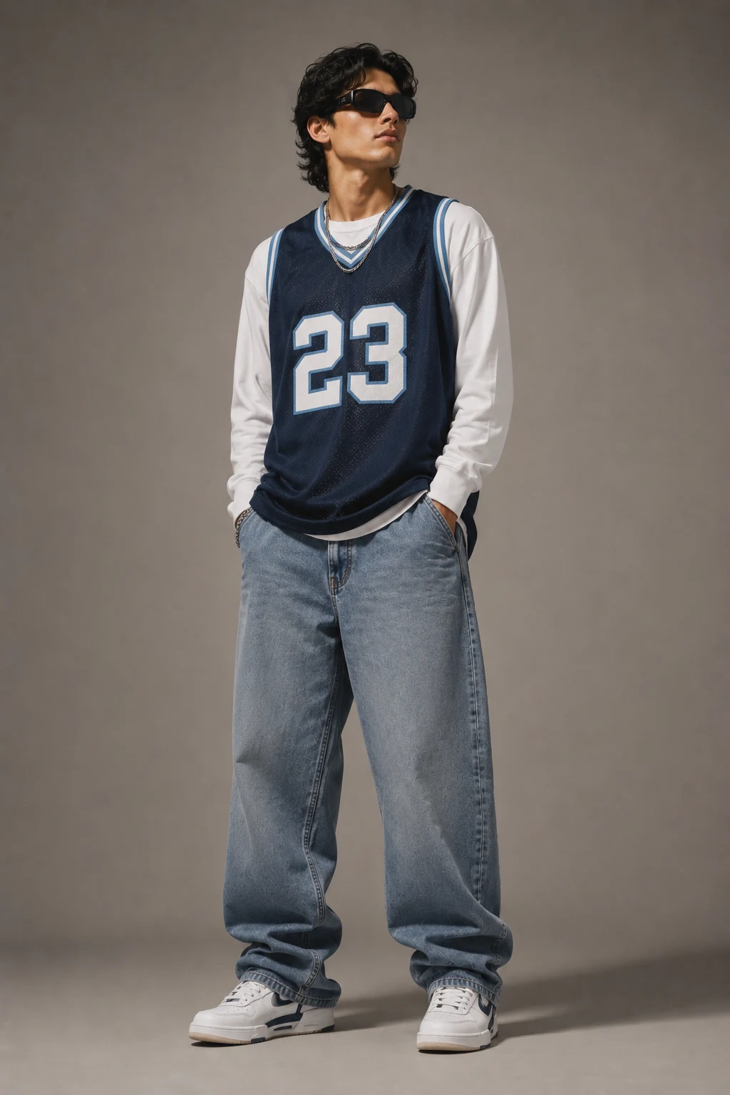 The Layered Jersey Flex — y2k outfits men style outfit, worn by a stylish man