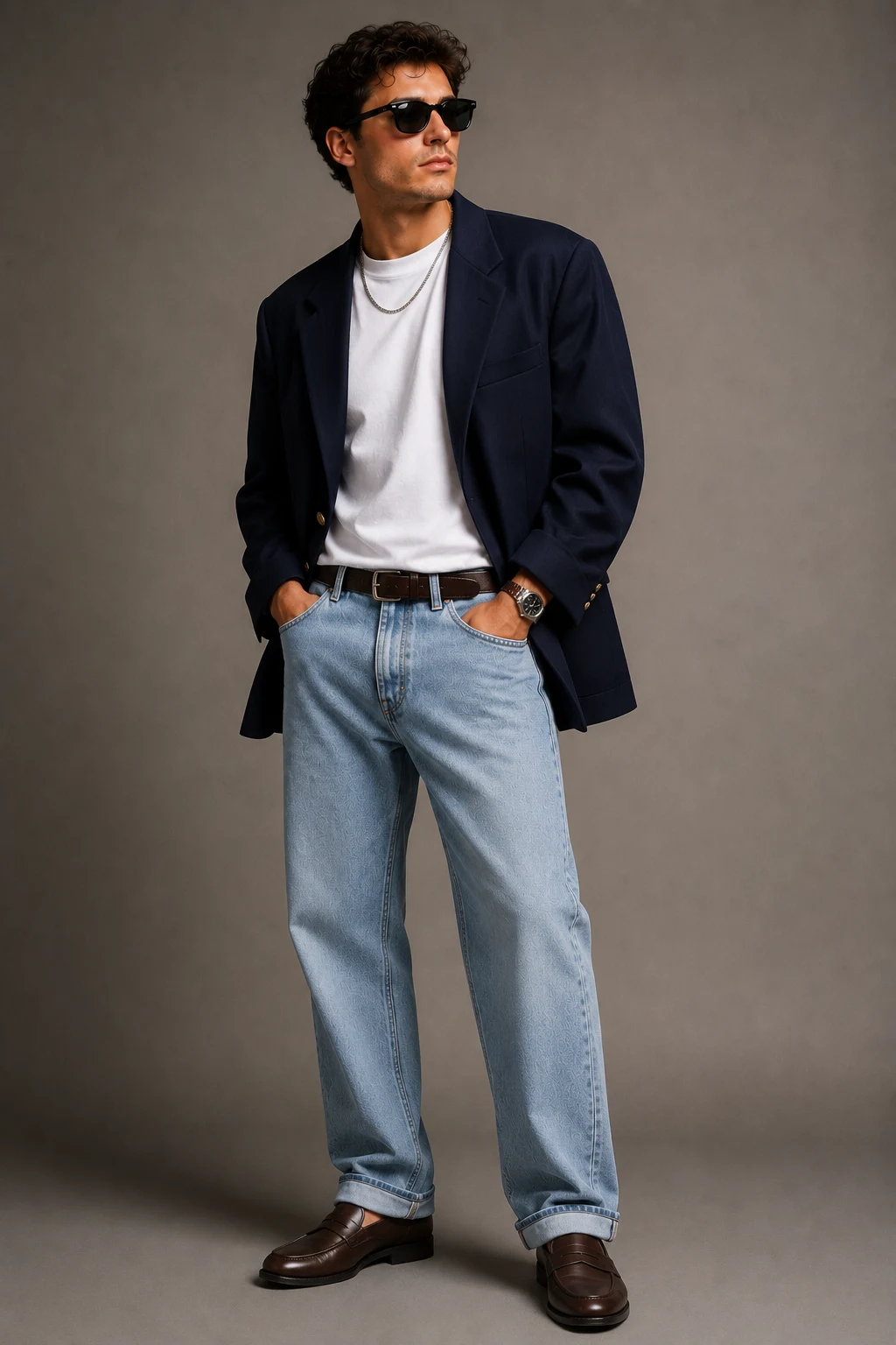 The Ivy League Blazer Remix — 90s outfit men style outfit, worn by a stylish man