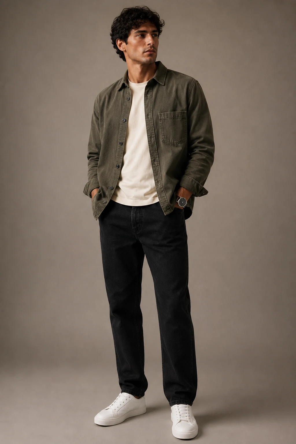 The Overshirt Layer That Fixes Every Outfit — abercrombie mens outfits style outfit, worn by a stylish man