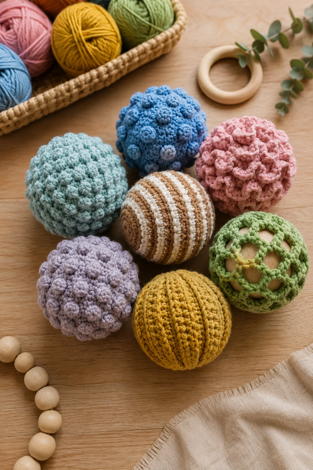 Textured Sensory Crochet Balls — baby crochet ideas style outfit