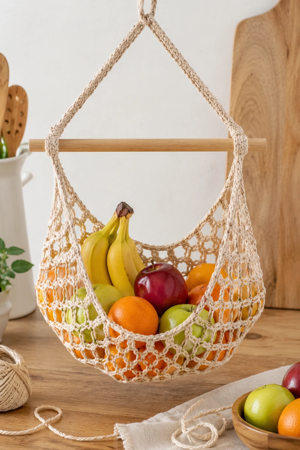 Hanging Fruit Hammock for the Kitchen — cool crochet ideas style outfit
