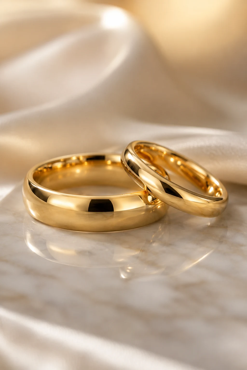 Classic Yellow Gold Couple Wedding Rings That Never Go Out of Style — couple wedding rings style outfit