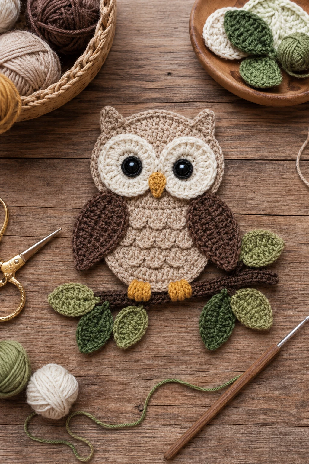 Forest Owl Magic for Crochet Applique Patterns Free Animal — crochet applique patterns free animal style outfit