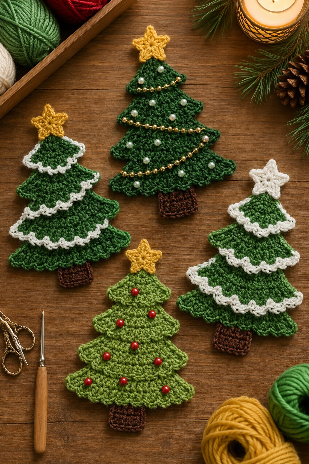 Crochet Applique Patterns Free Christmas Trees That Shine — crochet applique patterns free christmas style outfit
