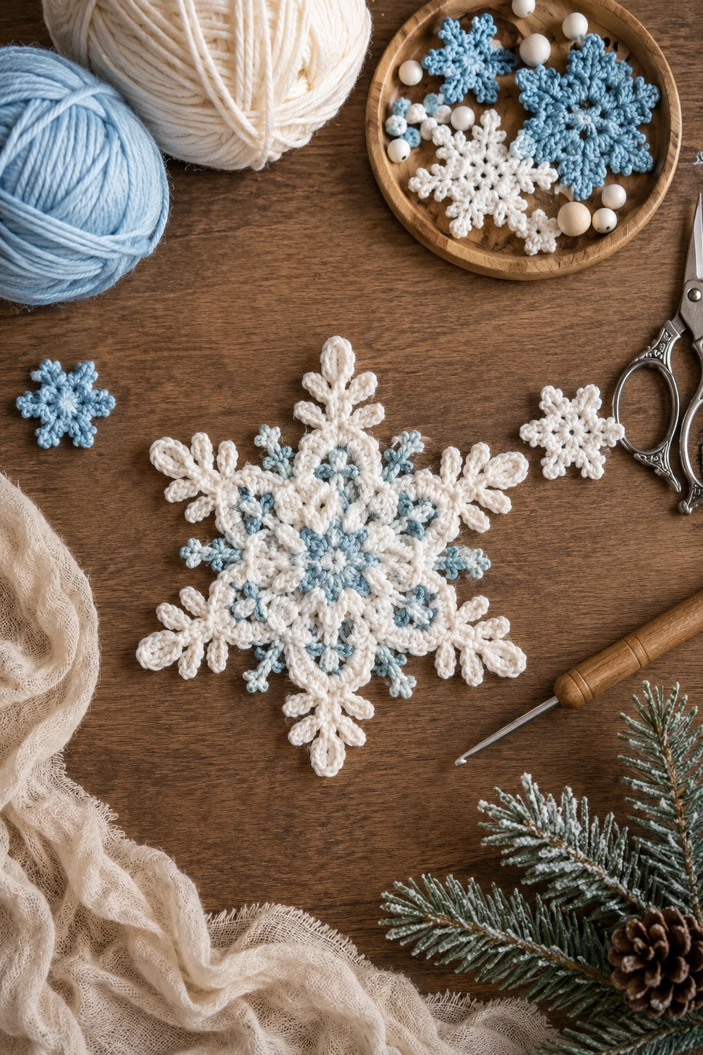Snowflake Dreams Using Crochet Applique Patterns Free Christmas — crochet applique patterns free christmas style outfit