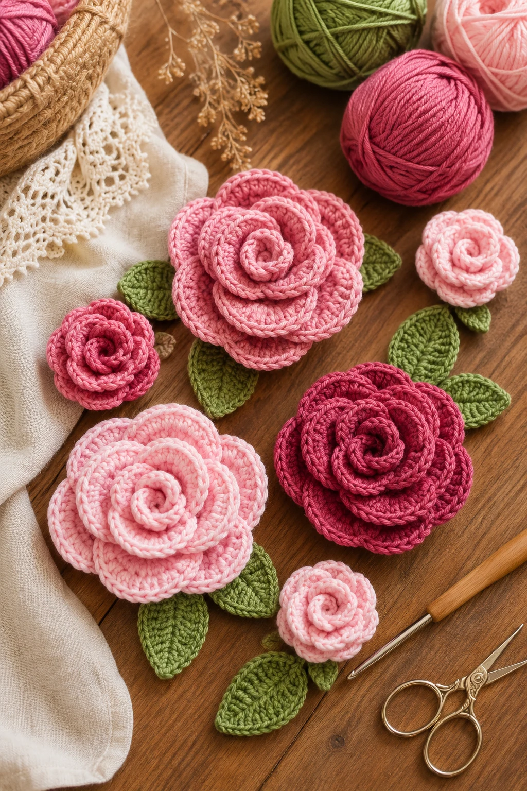 Layered Rose Crochet Applique Patterns Free Flower for Elegant Projects — crochet applique patterns free flower style outfit