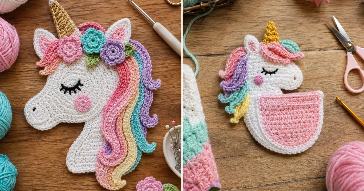 Crochet Applique Patterns Free Unicorn: 7 Magical Ideas You’ll Want to Stitch Today crochet applique patterns free unicorn