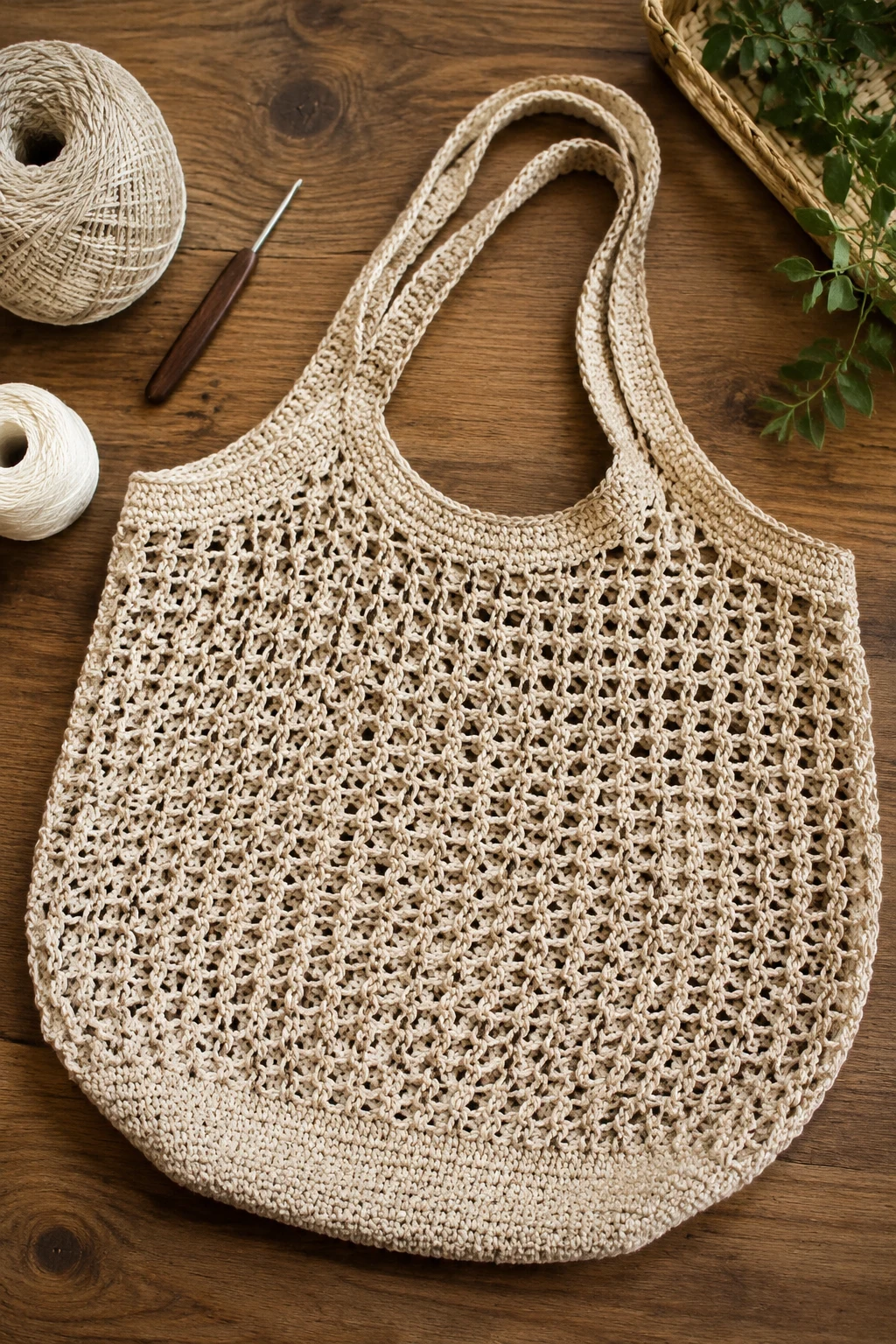 Modern Crochet Bag Ideas: The Oversized Market Tote — crochet bag ideas style outfit