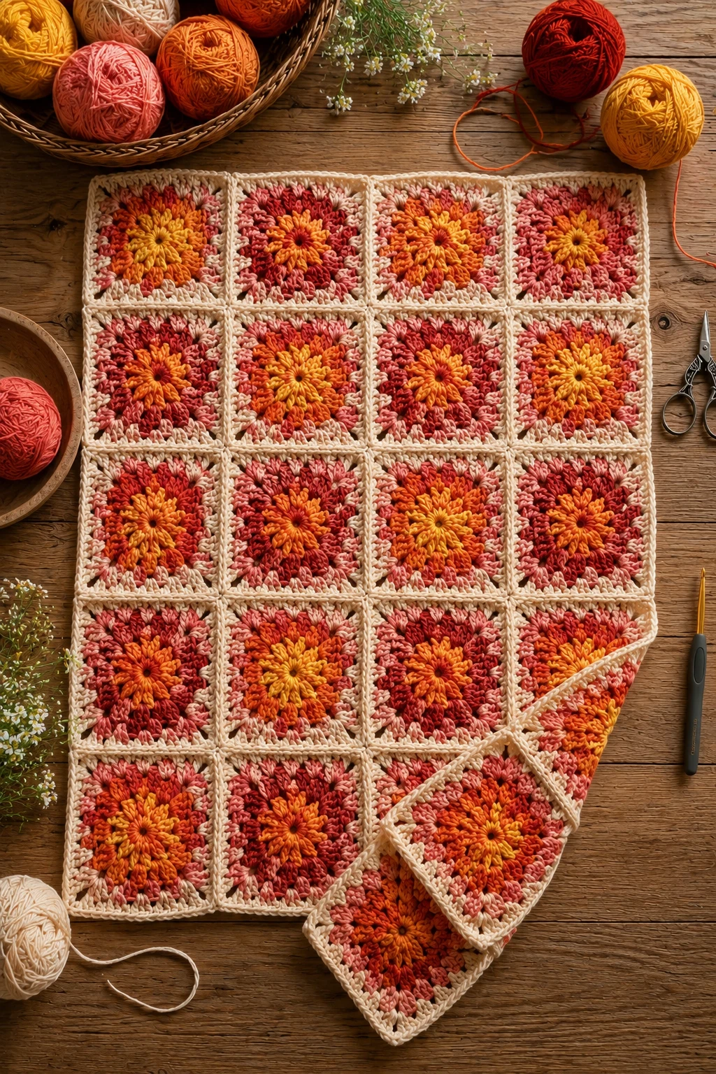Sunset Granny Square Crochet Blanket Ideas — crochet blanket ideas style outfit